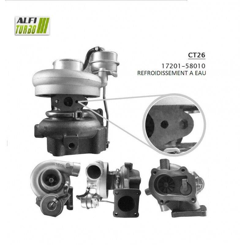 turbo hybride toyota LANDCRUISER 3.4D 95 CV 17201-58010  1720158010